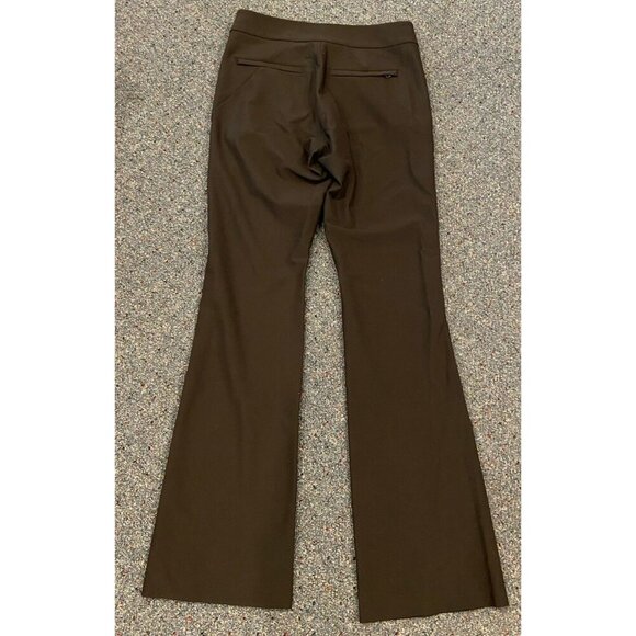 Athleta Stellar Flare Trouser Pants Zipper Ankle Black Size 6 - Picture 5 of 5